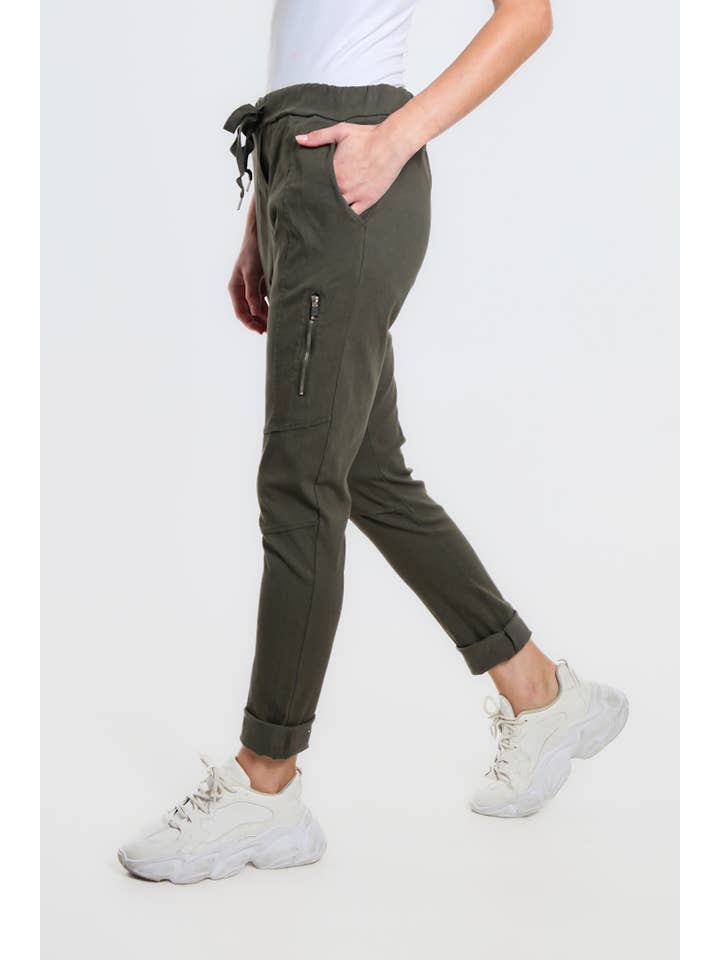 TINA Stephens Italy/Tees By Tina - Wholesale Pants - Women's - Danica Side Zipper Pant (PL155)37