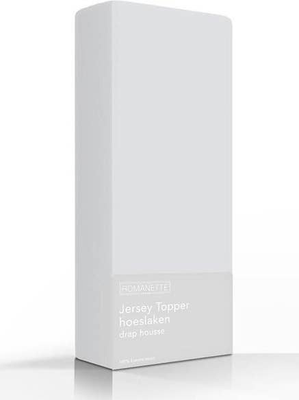 Romanette Single Jersey Mattress Topper Silver for wholesale by TEXTAP B.V.