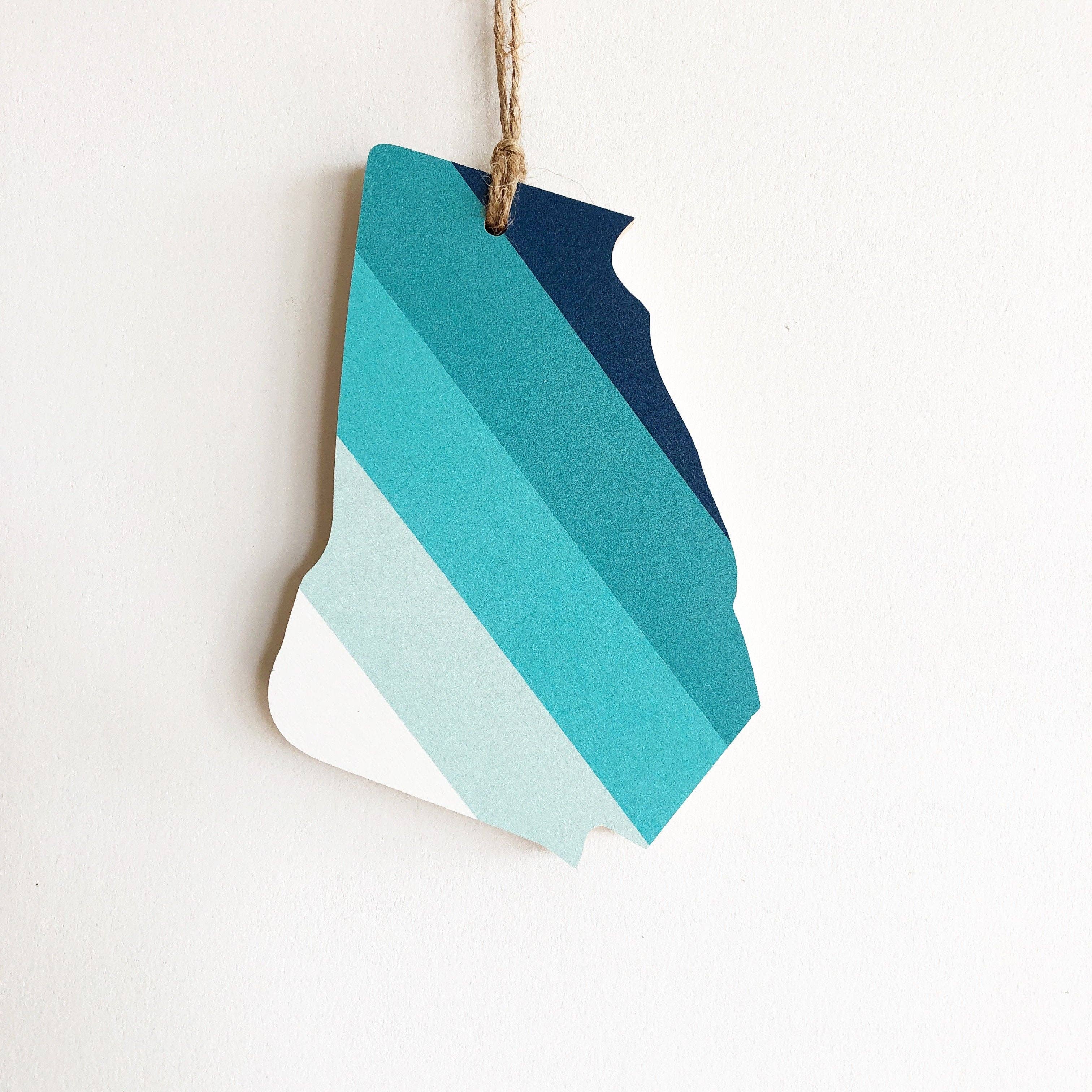 Hemlock & Heather - Wholesale Ornament - Comal Stripes State Ornaments6