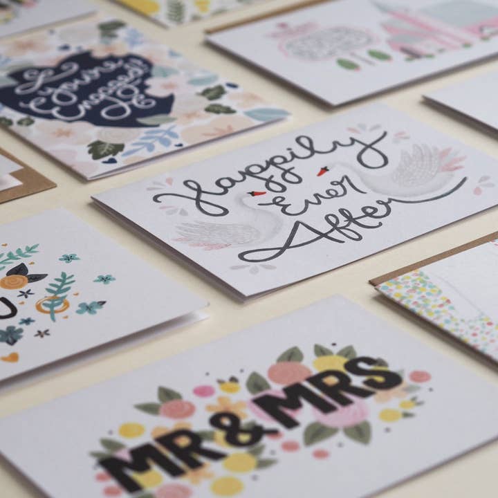 Jade Fisher – Großhandel Hochzeitskarte – Wedding Joy - Gelbe Rosen - Hochzeitskarte2