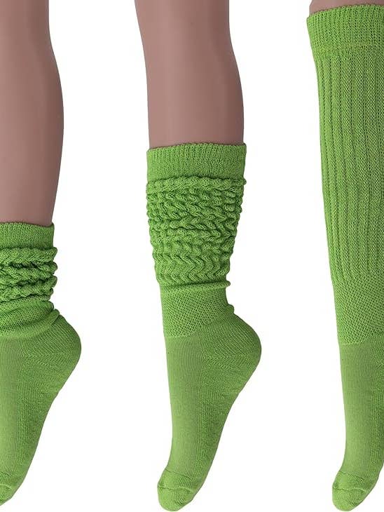 Mars Outlet Store LLC - Wholesale Socks – Women's - 120 Pairs Extra Long Heavy Slouch Cotton Socks, Size 5-1025