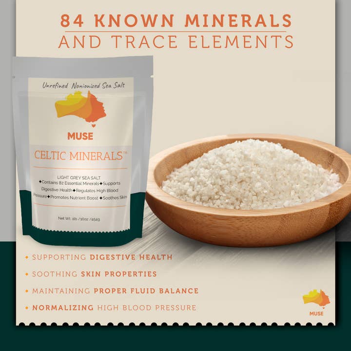 Muse Celtic Minerals LLC - Wholesale Salt - Celtic Sea Salt Sel Gris 0.5 lb
