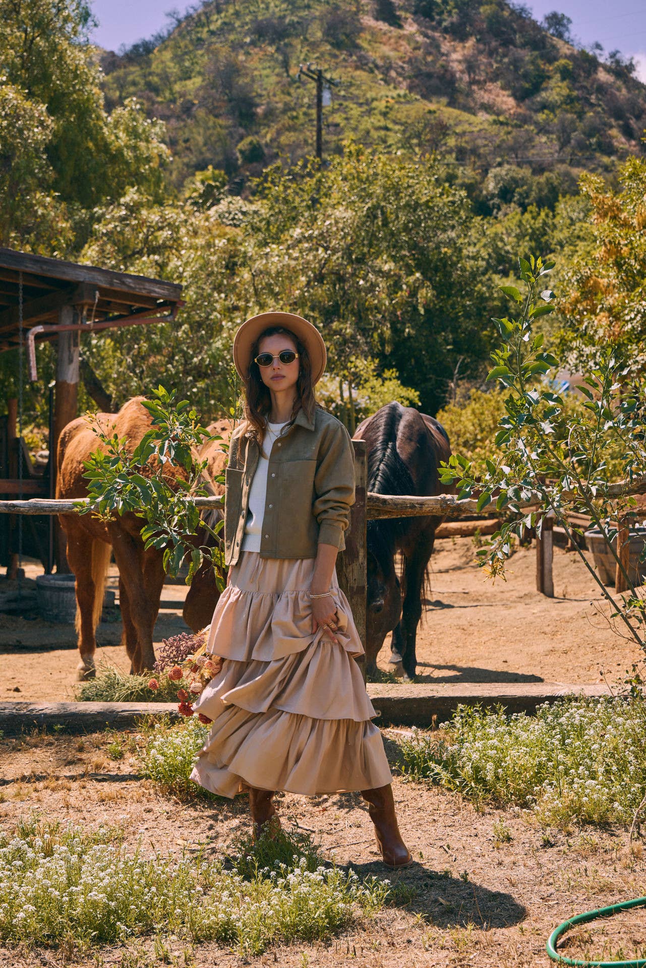 in february - Wholesale Skirt - Women's - AIRY YEAR-ROUND TIERED RUFFLE MAXI SKIRT WITH POCKETS26