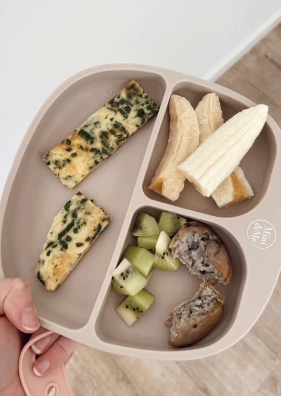 Cuddle Bug & Co – Prato - Crianças e bebés por atacado – Mini e Me Prato Divisor Amêndoa2