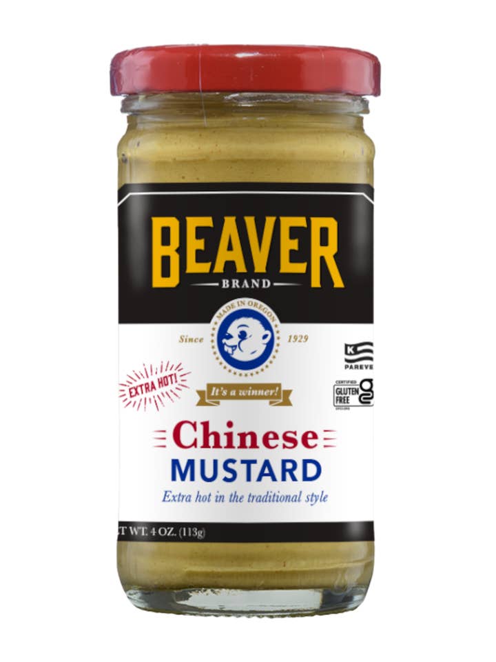 Beaver Brand Chinese Hot Mustard 4oz for wholesale by Beaverton Foods