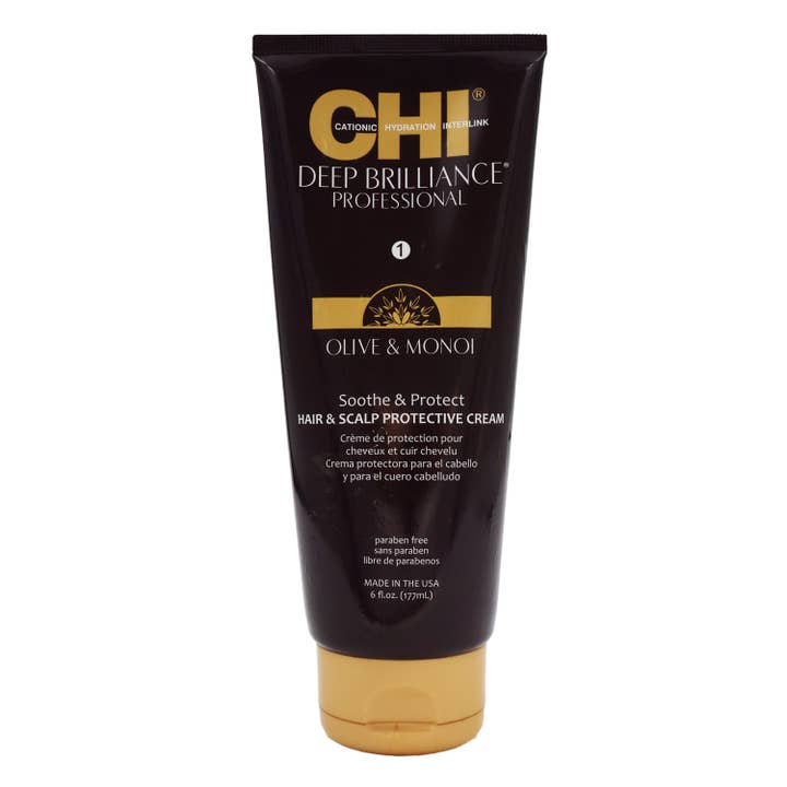 KT Supply - Venta al por mayor Tratamientos para el cuero cabelludo/cabello - Crema Protectora del Cuero Cabelludo CHI Deep SootheProtect, 177 ml