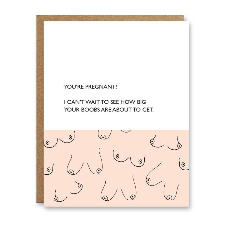 Your Boobs Card for wholesale by Boo To You