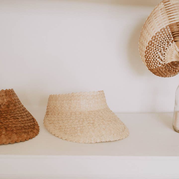 Village Thrive - Wholesale Visor - Women's - Rattan Sun Visor in Amber7