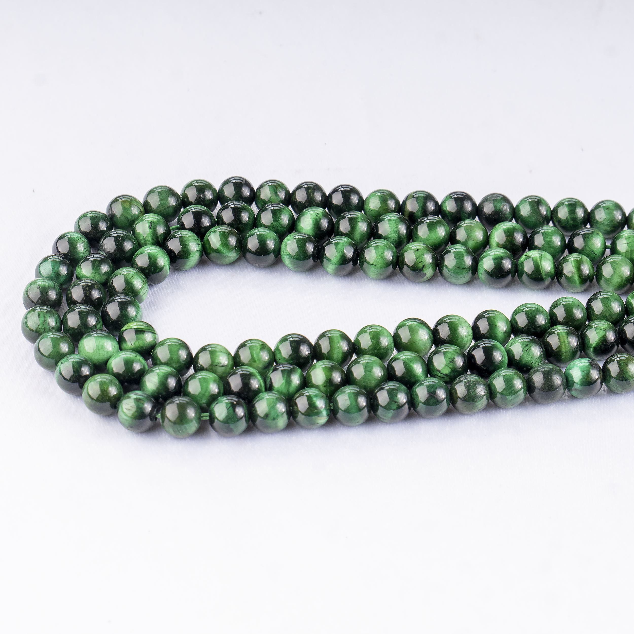 Soothing Crystals Beads - Vendita all'ingrosso Perline - Perle di Cristallo | Occhio di Tigre Verde | Perle di Pietra Guaritrice2