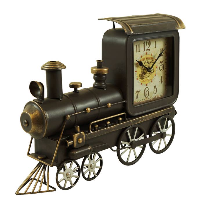 Boxman - Wholesale Mantel Clock - Vintage Train Table Clock1