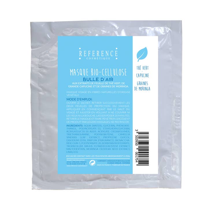 Reference Cosmétique - Wholesale Skincare Face Mask - “AIR BUBBLE” bio-cellulose mask