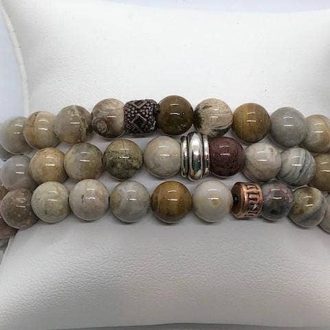 Bracelet Jasper Stretch pour homme pour la vente par EMMIS JEWELRY