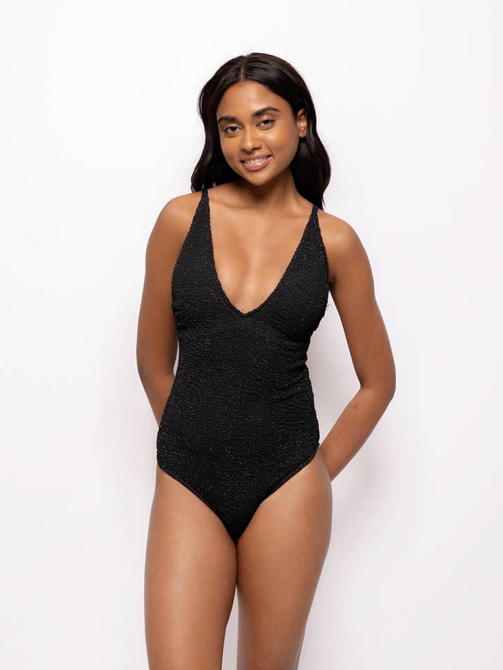 Shiny One-Piece Swimsuit / SY2558 for wholesale by Belle Com'Elle