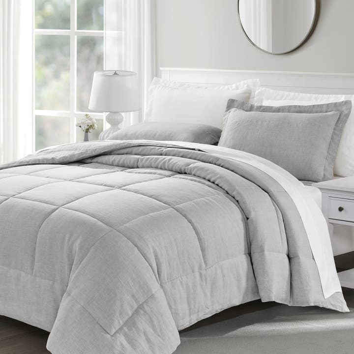 OCOCHI - Wholesale Down Comforter - Stone Washed Linen Comforter1