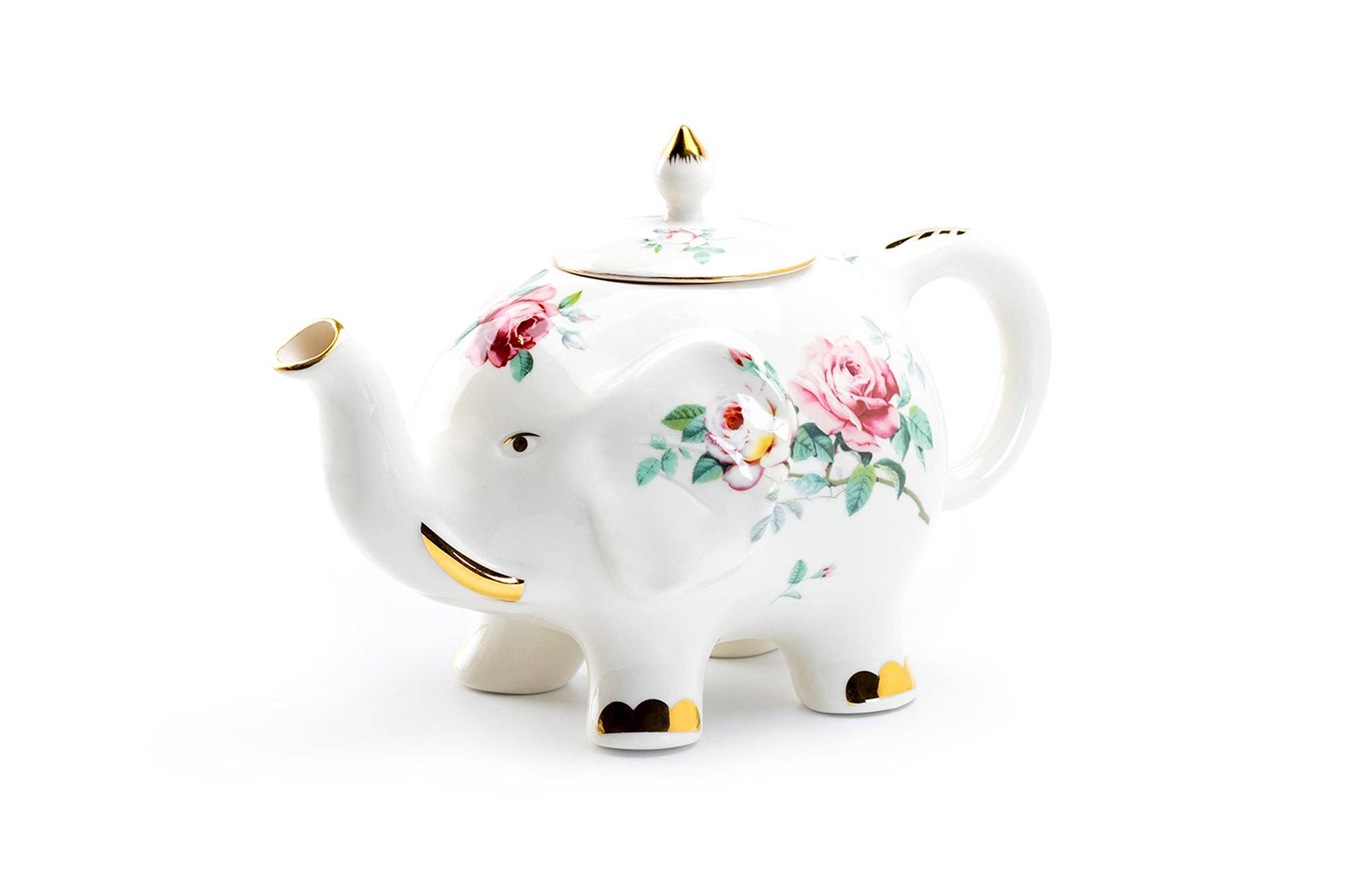 Grace Teaware - Wholesale Tea Pot - Rose Elephant 32oz Fine Porcelain Teapot1