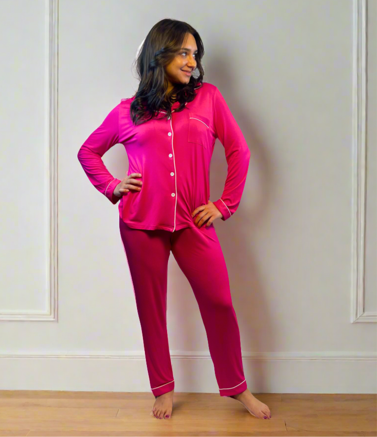 Willie J’s: The Easy PJ’s - Vente Haut et bas de pyjama – femme - Ensemble de pyjama en bambou doux qui évacue l'humidité pour femmes1