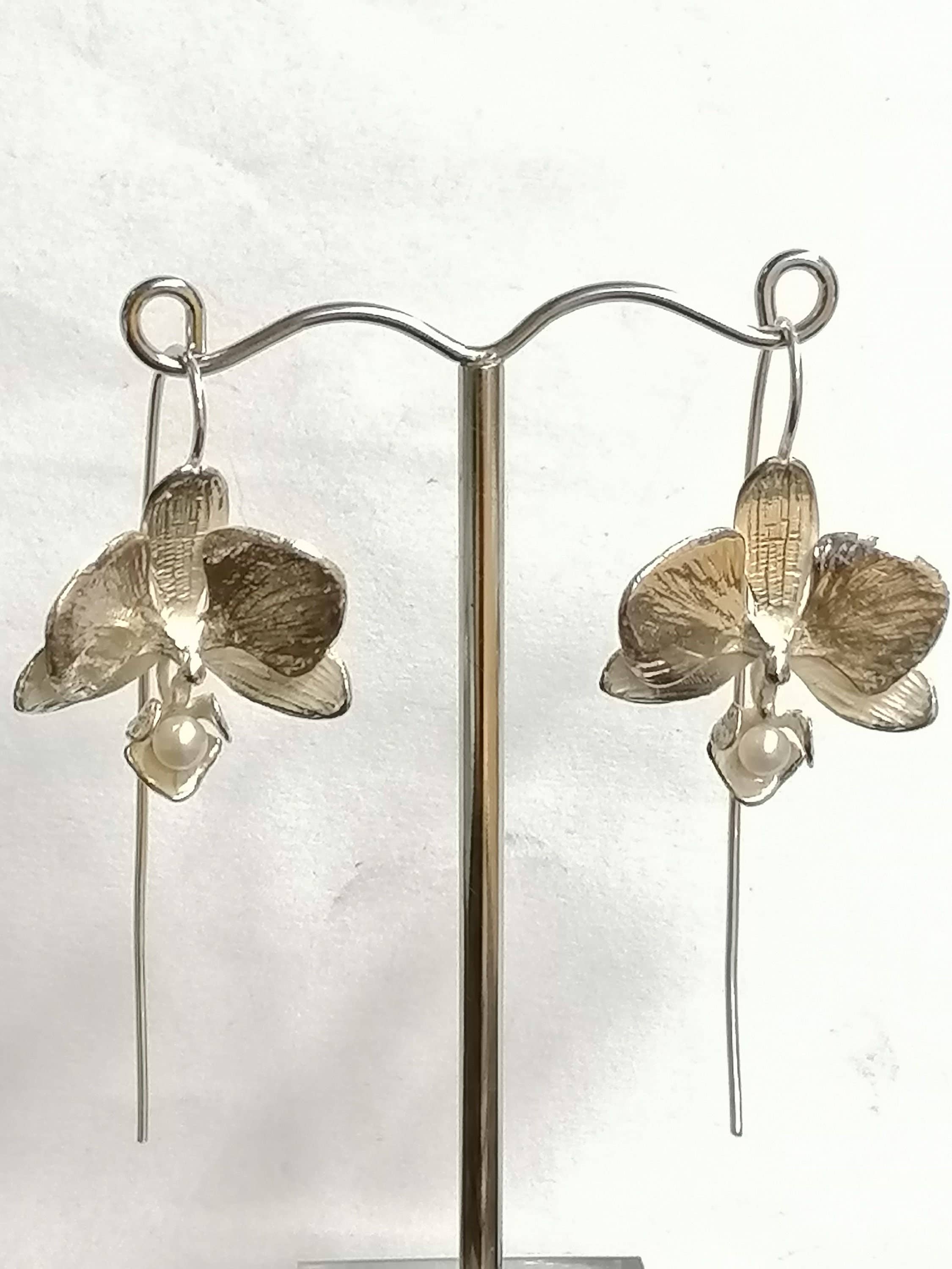 Andrew O'Dell Jewellery – wholesale Dangle earrings – Orchid Drop Earrings Made From Silver0