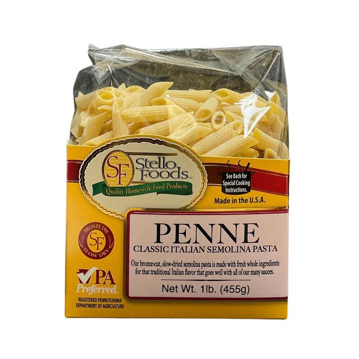 Stello Foods - Rosie's Pasta - Penne 16 oz for wholesale by Stello Foods, Inc.