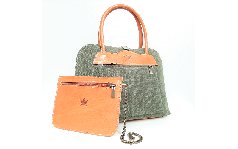 WeYeah!® Fashion - Venta al por mayor Bolso con asas - Mujer - Bolso y clutch Daisy-May de cuero y algodón ecológico WeYeah!® Fashion14