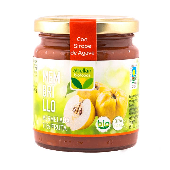 Quince jam with organic agave syrup for wholesale by Abellán Biofoods
