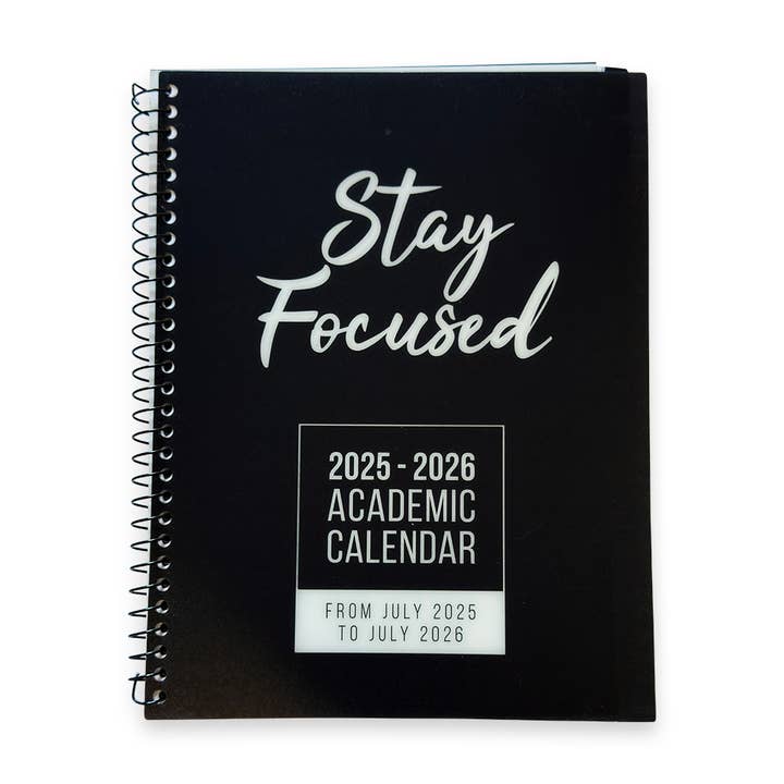 RE-FOCUS THE CREATIVE OFFICE - Wholesale Planner - 2025-2026 Academic Calendar Planner – Weekly & Monthly Views