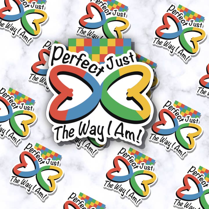 Marque-page magnétique de sensibilisation à l'autisme holographique pour la vente par Misty Anthony Designs