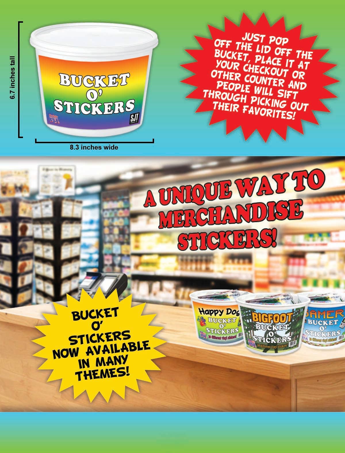 SJT Enterprises, Inc. - Wholesale Sticker - Horror Movie Bucket o' Stickers - 180 vinyl stickers2