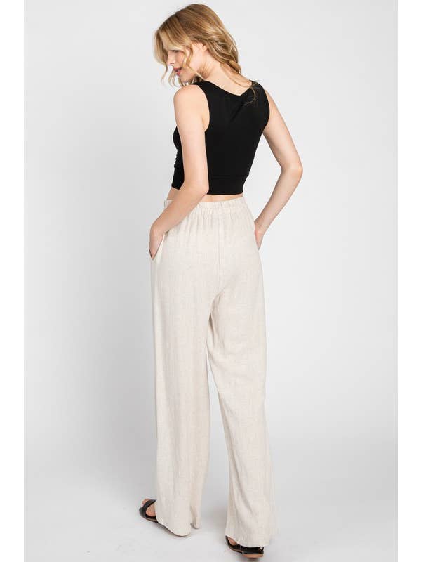 Final Touch - Wholesale Pants - Women's - Linen Regular Fit Pants - NP70255C