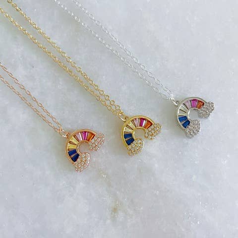 Rainbow Necklace, Rainbow Jewelry, Pride Jewelry for wholesale by Laalee Jewelry