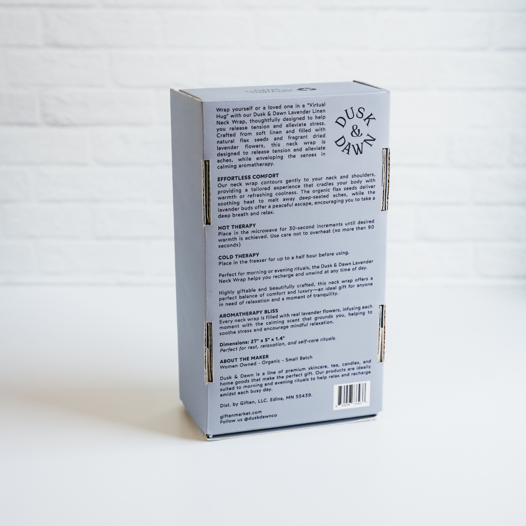 Giften Market - Wholesale Hot/Cold Compress - Cozy Fleece Neck Wrap - Gray - Heat Therapy Pack - Get Well5