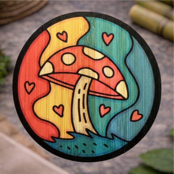 Champignon magique pour la vente par Bamboo Wood Stickers