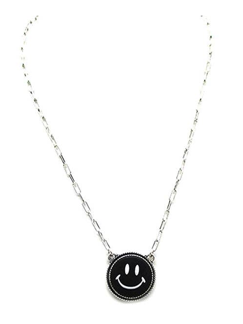 Smile Face Necklace for wholesale by Snowing West