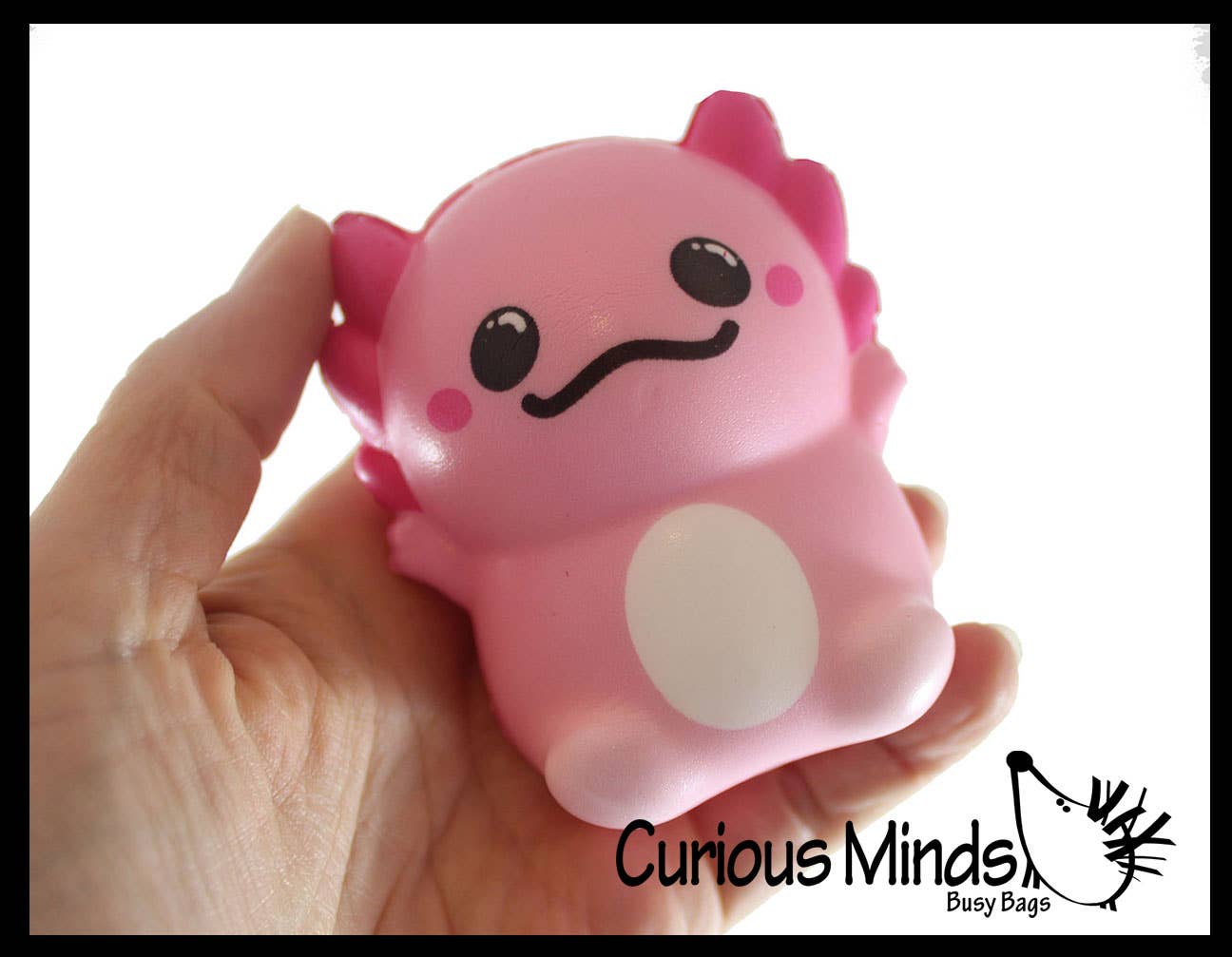 Curious Minds Toys – wholesale Squishy toy – Kids & Baby – 1 Small 3.25" Axolotl Slow Rise Squishy Toys - Memory Foam16