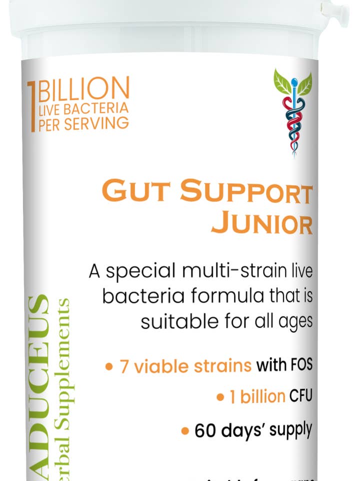 Gut Support Junior sachets 30x 1g powder bags for wholesale by CADUCEUS kruidenapotheek