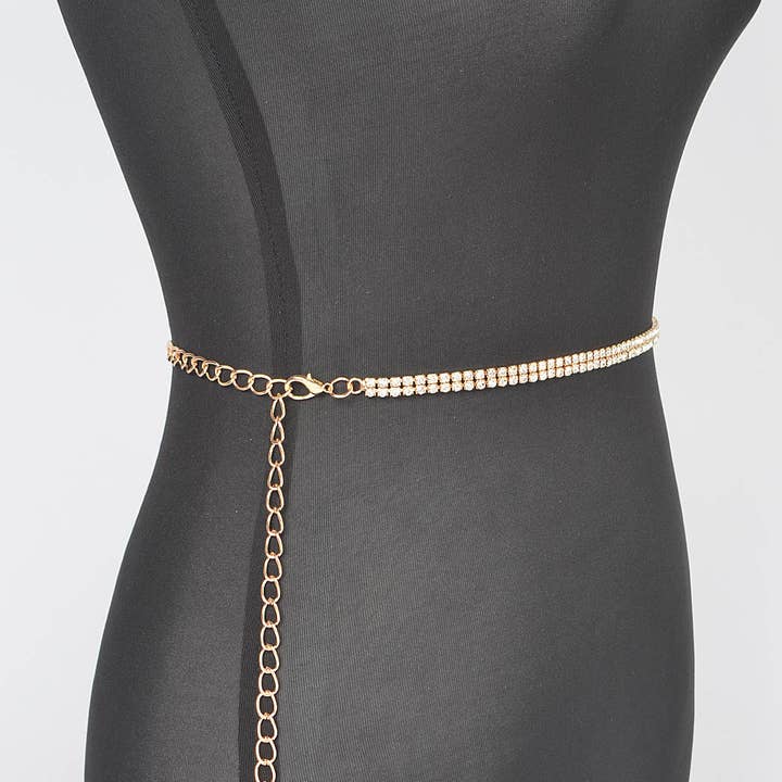 3AM BY H&D ACCESSORIES - Wholesale Belt – Women's - hinestone Plus Size Chain Belt2