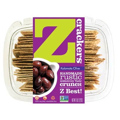 Z crackers - Wholesale Crackers - Kalamata Olive Handmade Artisan Cracker