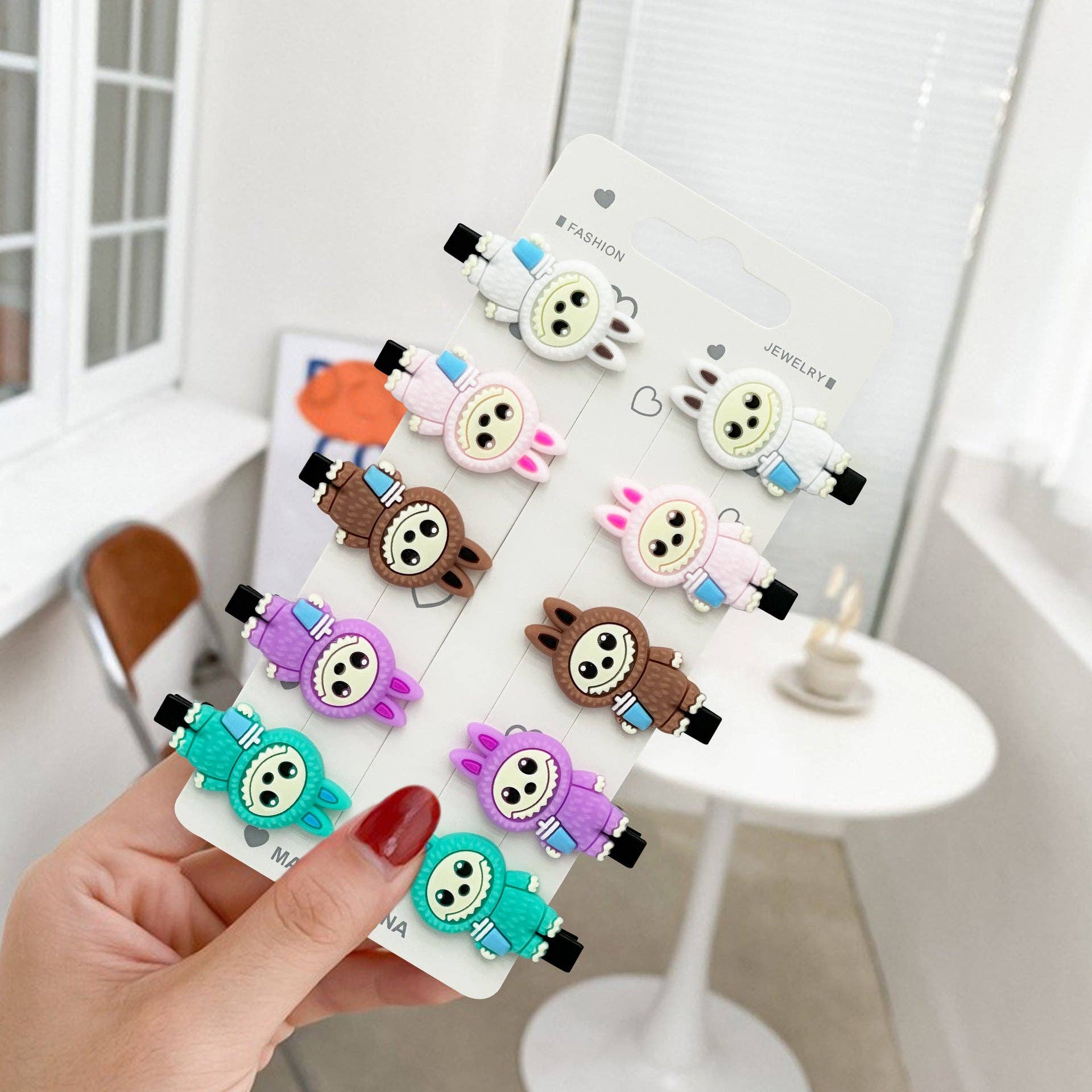 Little Trendy - Vente Pince à cheveux – enfant - Barrette à cheveux monstre mignon pour enfants dessin animé3