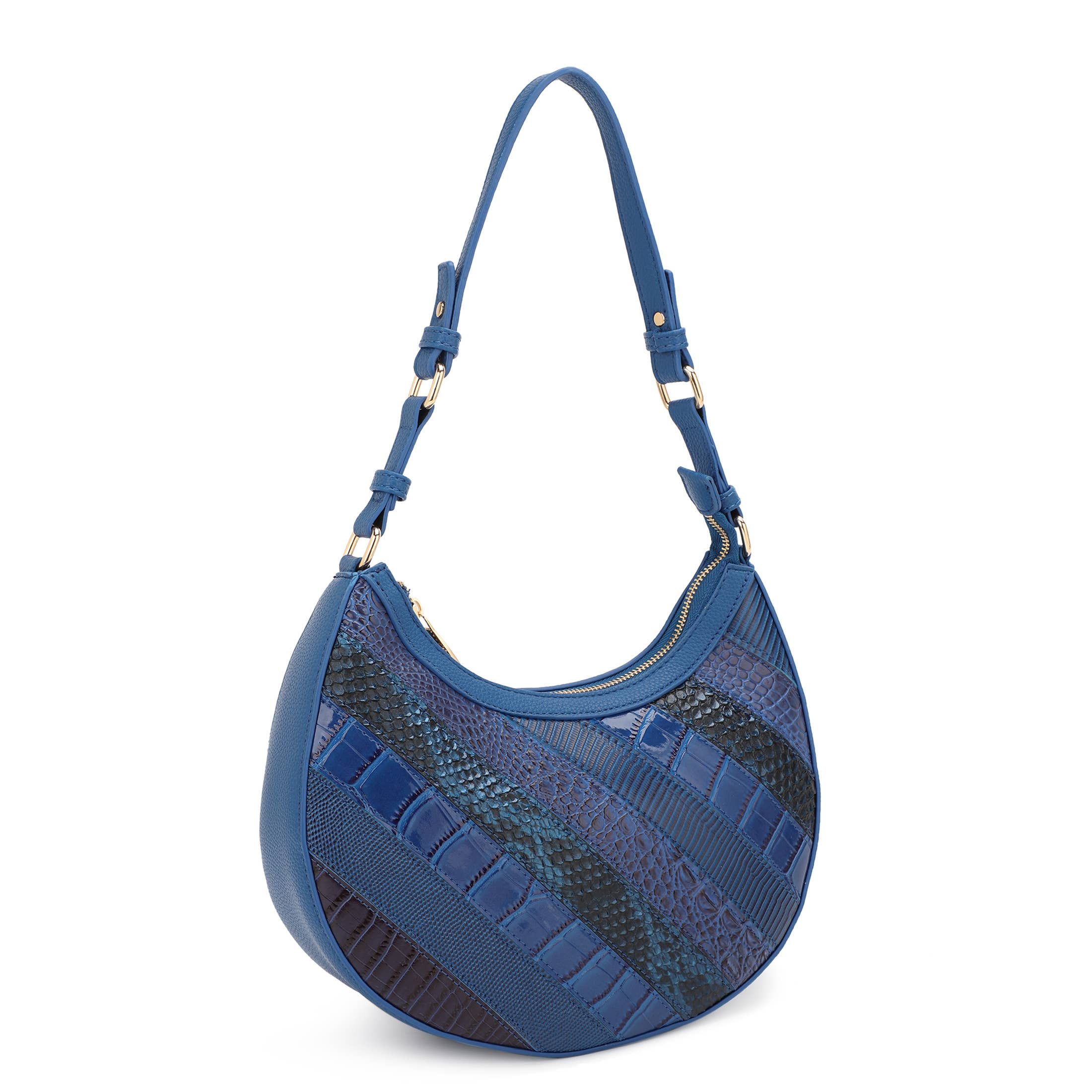 KAYLA+AVA - Wholesale Shoulder Bag - Women's - DINA SHINY ANIMAL PATCHWORK SHOULDER BAG3