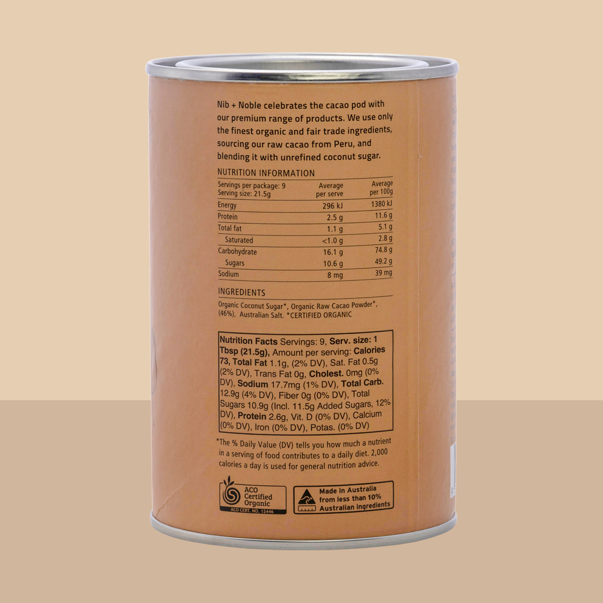 Prana Chai - Wholesale Hot Cocoa Mix/Kit - 200g Organic Drinking Chocolate Original 46%1