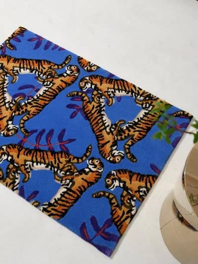 Roaring 2022 Lunar Nyår Tiger Matta - Deep Himmelsblå - MARS Leverans för wholesale av cukimber