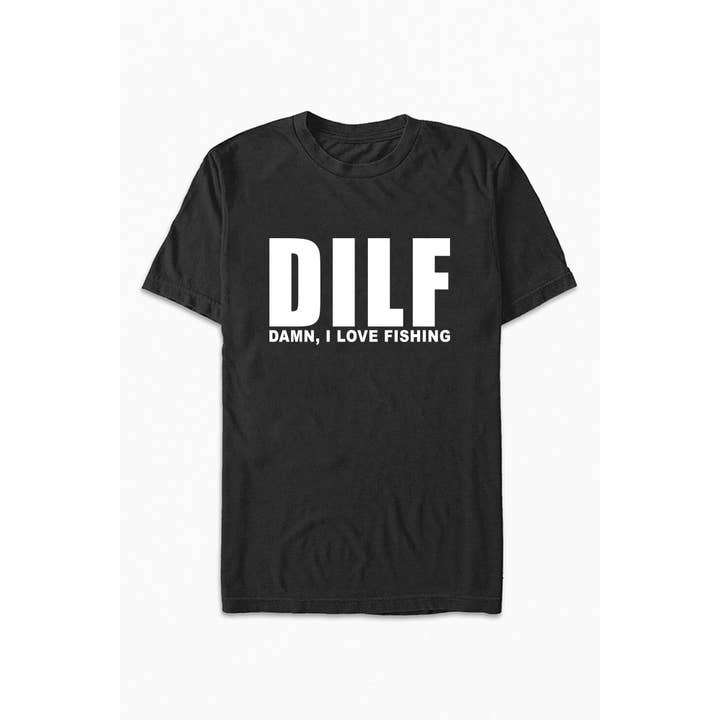 Nobrand - Wholesale Screen Printed T-Shirt - Men's - HUM-PB1925 DILF GRAPHIC TEE3