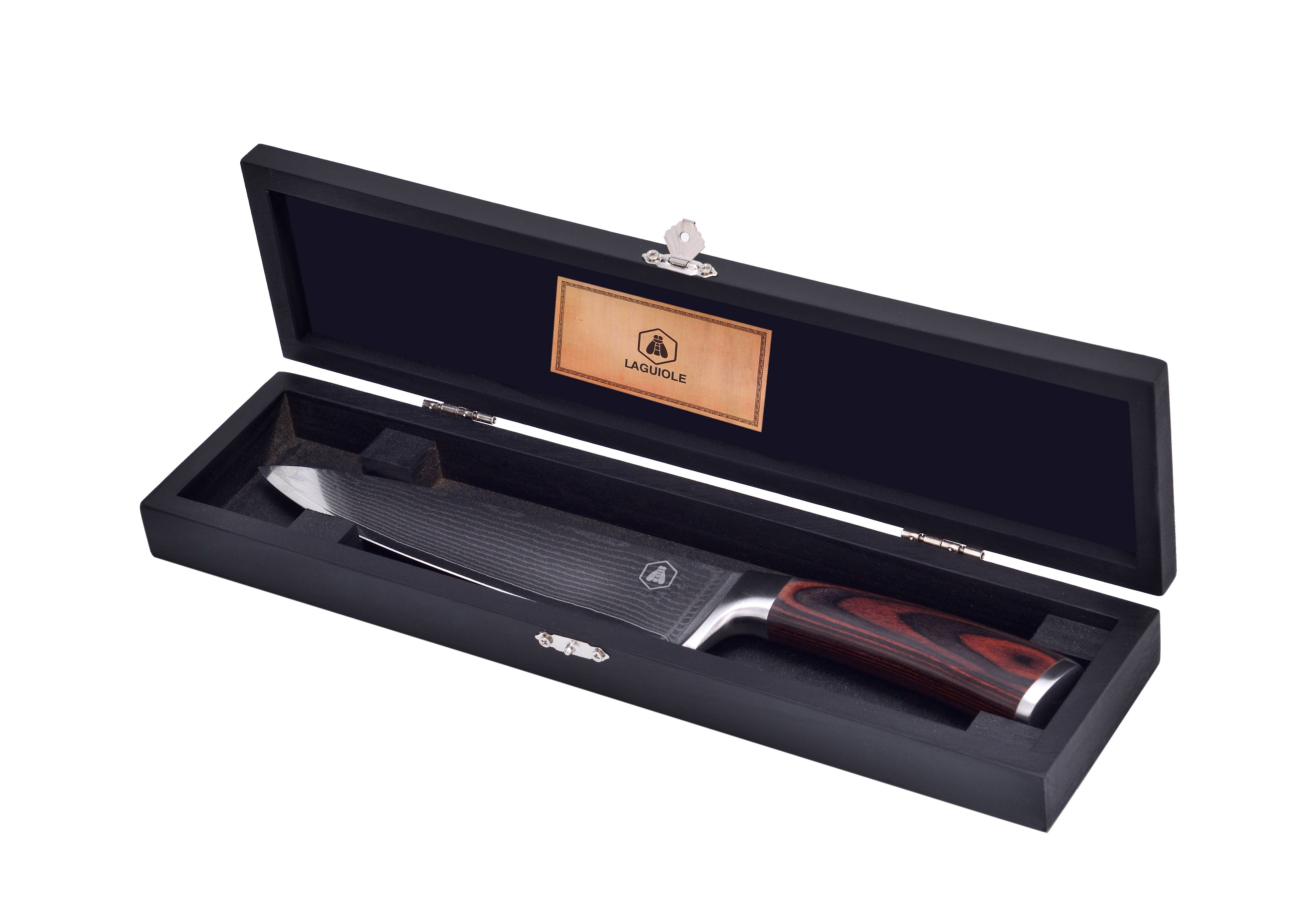 Laguiole - Wholesale Kitchen/Utility Knife - Damascus Chef's Knife1