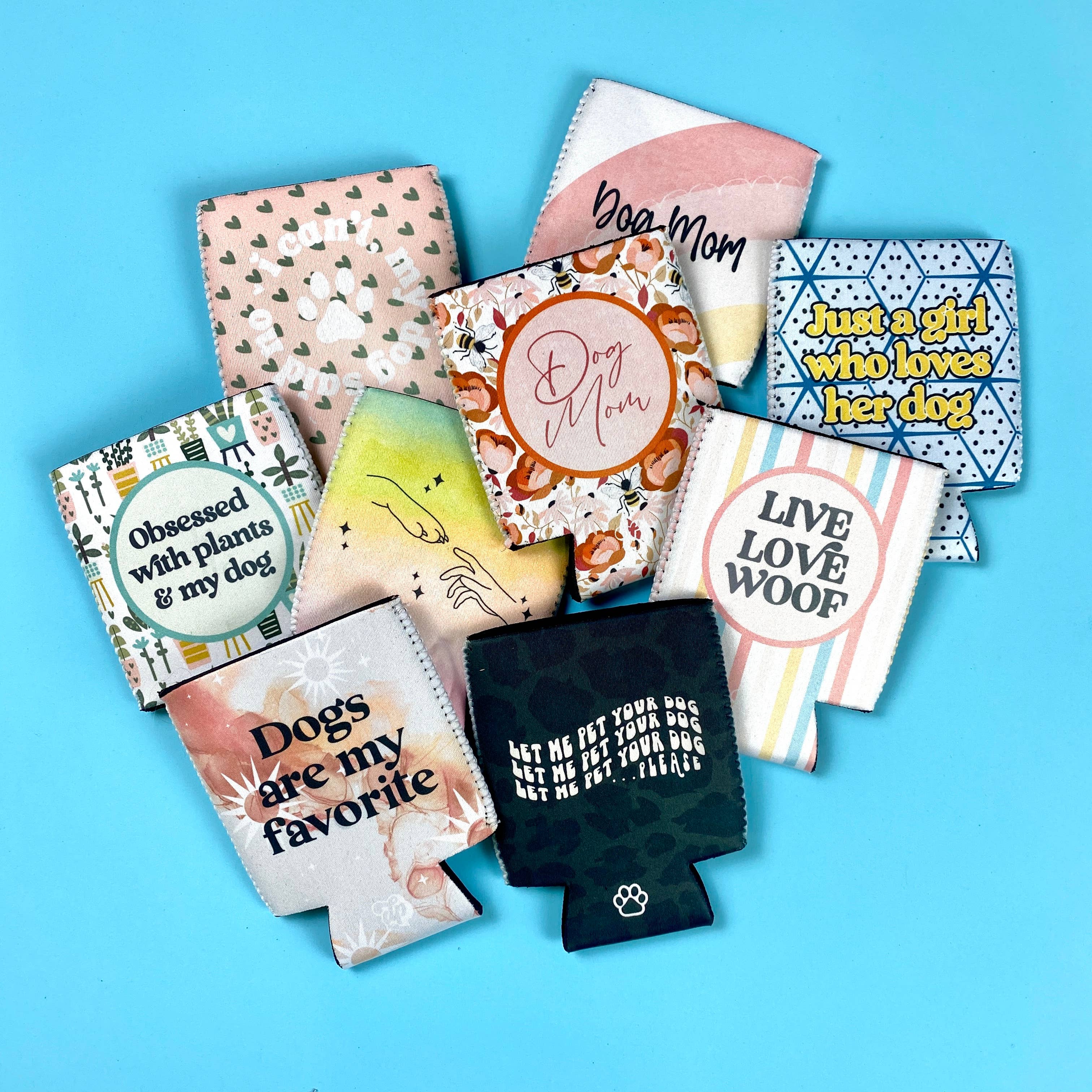 The Dapper Paw - Vente Housses de boisson - Les chiens sont mon isolant de canettes en néoprène préféré3