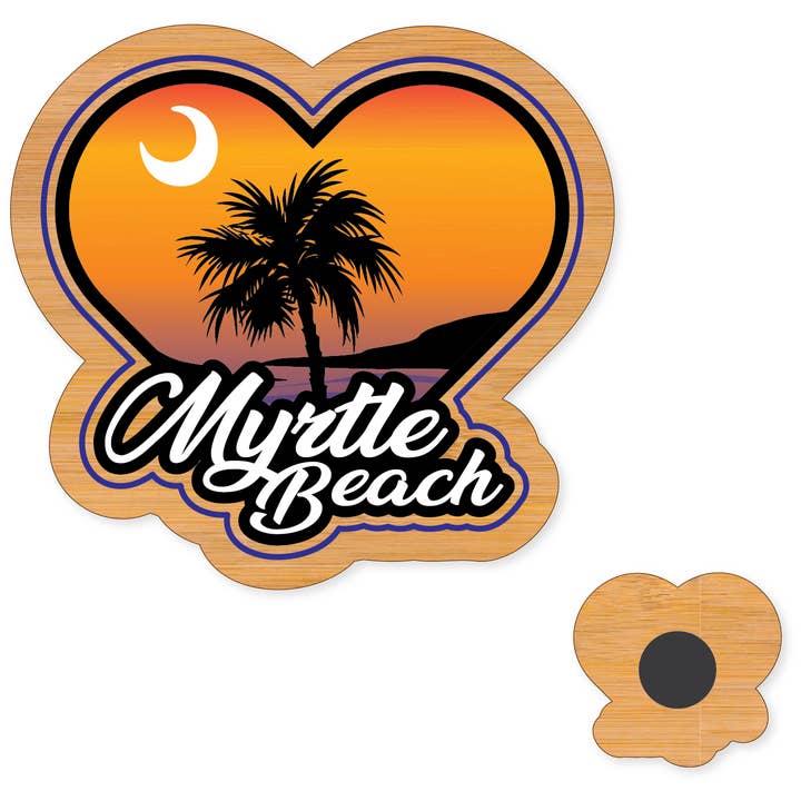 Morris Magnets - Wholesale Magnet - Magnet - SC Heart Sunset Myrtle Beach2