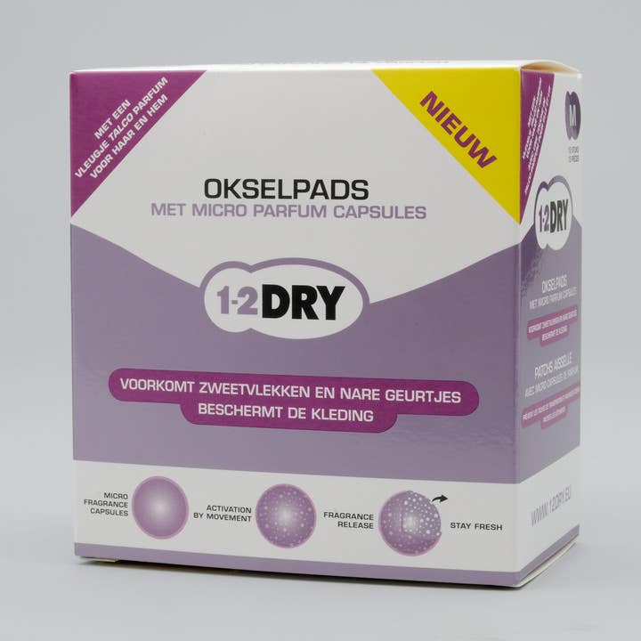 12 cuscinetti antitraspiranti per ascelle con talco - bianco - medio per la vendita all'ingrosso da parte di 1-2DRY