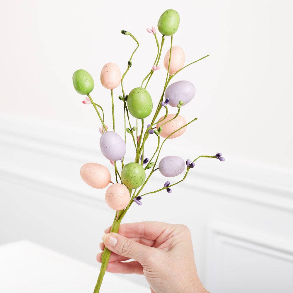 Factory Direct Craft - Wholesale Artificial Flowers - Pastel Easter Egg & Berries Picks1