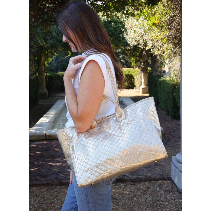 Caroline Hill - Wholesale Tote Bag - Women's - Melissa Tote Bag CHAMPAGNE POP2