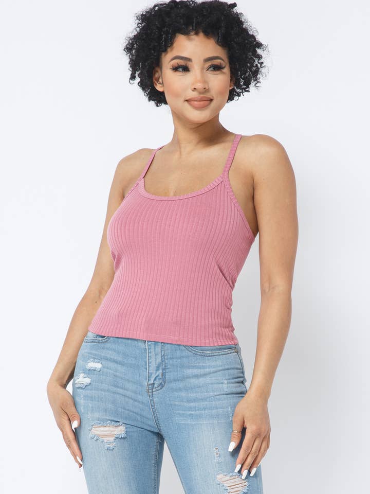 Julia by LoveJ - Wholesale Tank Top - Women's - Rib Racer Back Sleeveless Tank Top25