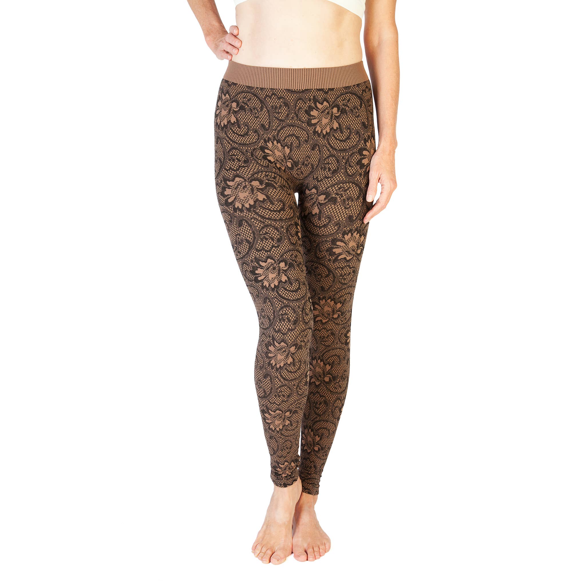 Skinnytees - Wholesale Fashion Leggings - Women's - Lace Print Leggings2