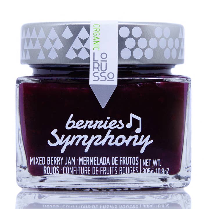 LoRUSSo – wholesale Sylt/gelé – Ekologisk handgjord sylt med röda frukter 85 % frukt 305 g0